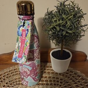 Lilly Pulitzer Floral Insulated Bottle - Gold and Pink